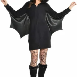 Amscan Bat Hooded Cute Animal Dress Zipster Adult Halloween Costume 840752X