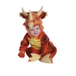 Underwraps Triceratops Rust Dinosaur Infant Toddler Halloween Costume 26031