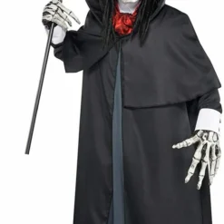 Amscan Dapper Death Grim Reaper Skeleton Adult Mens Halloween Costume 844226