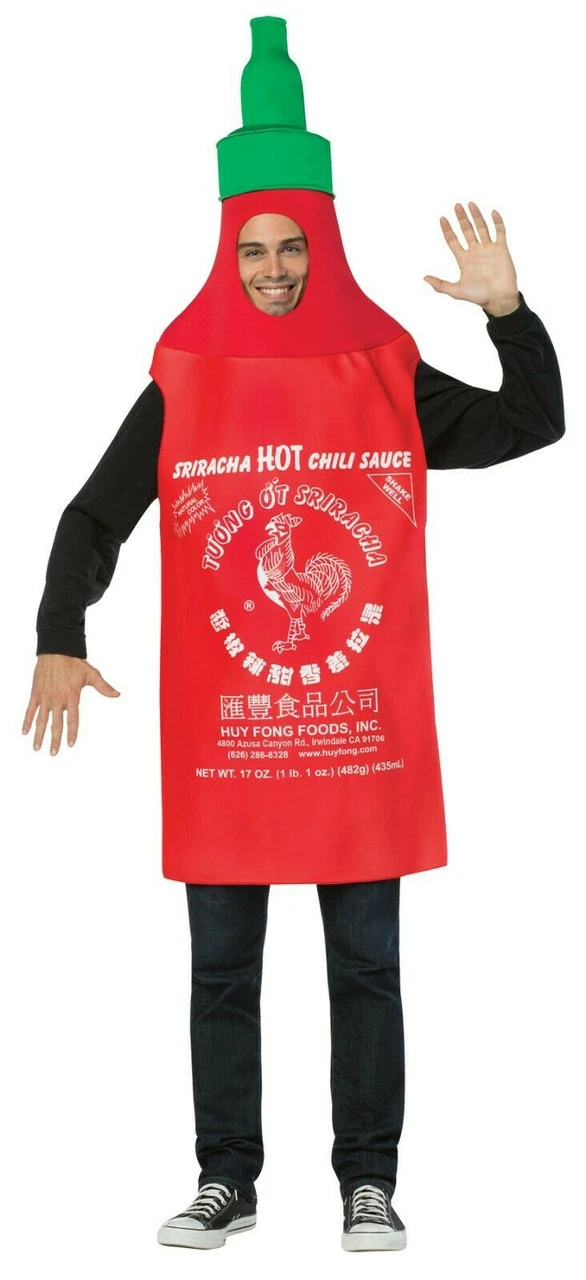Rasta Imposta Sriracha Hot Sauce Funny Tunic Adult Halloween Costume GC4625 4 Rasta Imposta Sriracha Hot Sauce Funny Tunic Adult Halloween Costume GC4625 - Image 2
