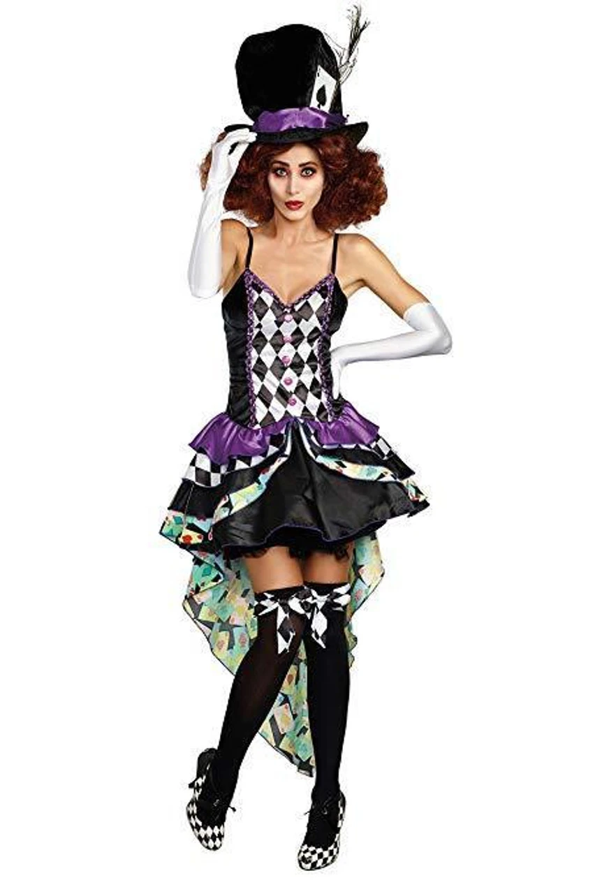 Dreamgirl Raving Hatter Madness Storybook Adult Womens Halloween Costume 11162 4 Dreamgirl Raving Hatter Madness Storybook Adult Womens Halloween Costume 11162 - Image 2