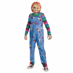 Disguise Chucky Overalls Serial Killer Doll Scary Teen Halloween Costume 118669