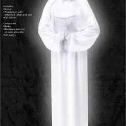 Fun World Sister Scary Ghost Mother Superior Habit Adult Halloween Costume 1106W -Halloween Magique Store 98194a17 40f0 5032 838b 0c20bbab57cb 63080.1665325611