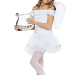 Fun World Little Angel Halo Heaven Harp Wings Child Halloween Costume 121922