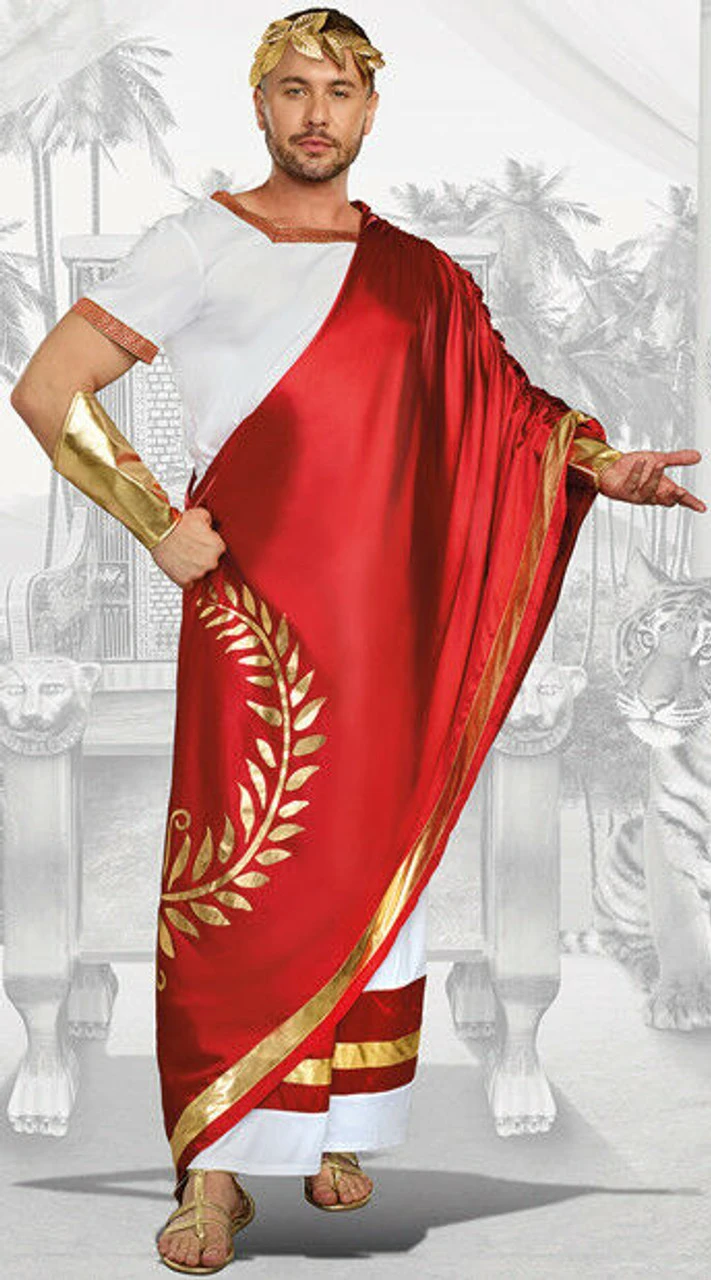 Dreamgirl Julius Caesar Ancient Roman Toga Adult Mens Halloween Costume 11159 3 Dreamgirl Julius Caesar Ancient Roman Toga Adult Mens Halloween Costume 11159