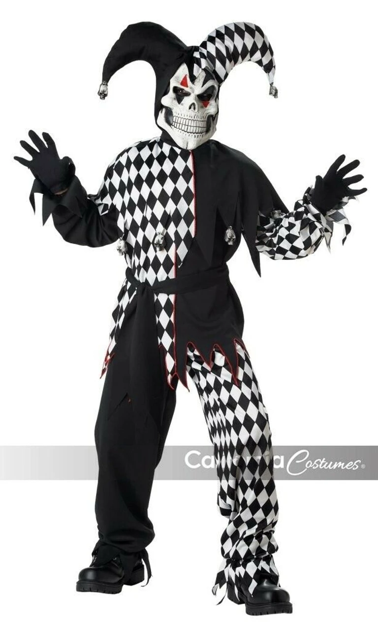 California Costumes Evil Jester Skull Scary Childrens Halloween Costume 00217 4 California Costumes Evil Jester Skull Scary Childrens Halloween Costume 00217 - Image 2