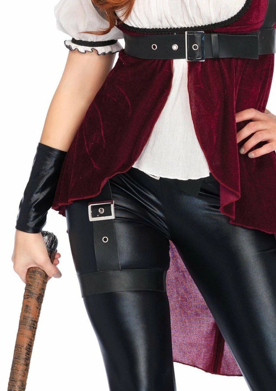 Leg Avenue Rebel Red Huntress Hooded Sexy Adult Womens Halloween Costume 86672 7 Leg Avenue Rebel Red Huntress Hooded Sexy Adult Womens Halloween Costume 86672 - Image 5