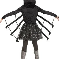 Fun World Sparkling Spider Hooded Web Scary Horror Halloween Costume 112642 -Halloween Magique Store a1e06815 46a5 5894 be30 313e022e0111 12610.1655413568