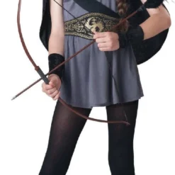 Incharacter Hooded Huntress Artemis Katniss Tween Girls Halloween Costume 18047