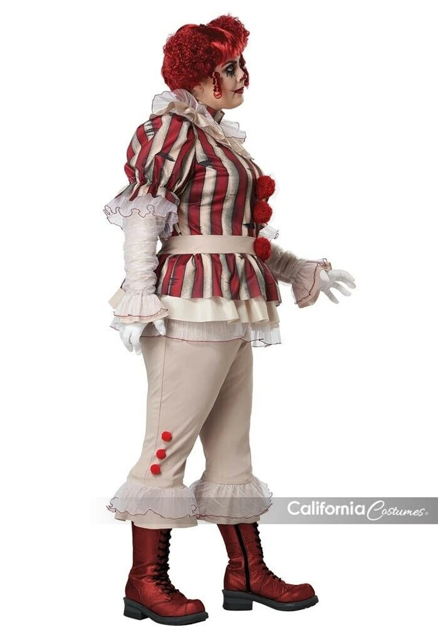 California Costumes Sadistic Clown Plus Size Adult Halloween Costume 8020-131 4 California Costumes Sadistic Clown Plus Size Adult Halloween Costume 8020-131 - Image 2