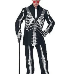 Under Wraps Bone Daddy Cosplay Creepy Skeleton Suit Cosplay Halloween Costume