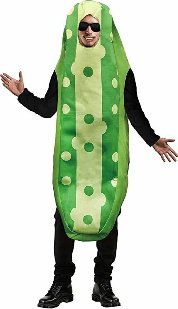 Studio Halloween Pickle Adult Funny Food Joke Cucumber Halloween Costume 21107 5 Studio Halloween Pickle Adult Funny Food Joke Cucumber Halloween Costume 21107 - Image 3