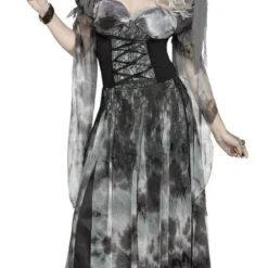 Fun World Cemetery Bride Wedding Dress Adult Womens Halloween Costume 124454