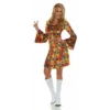 Underwraps Flower Child Hippy 60s Dress Adult Womens Halloween Costume 30154