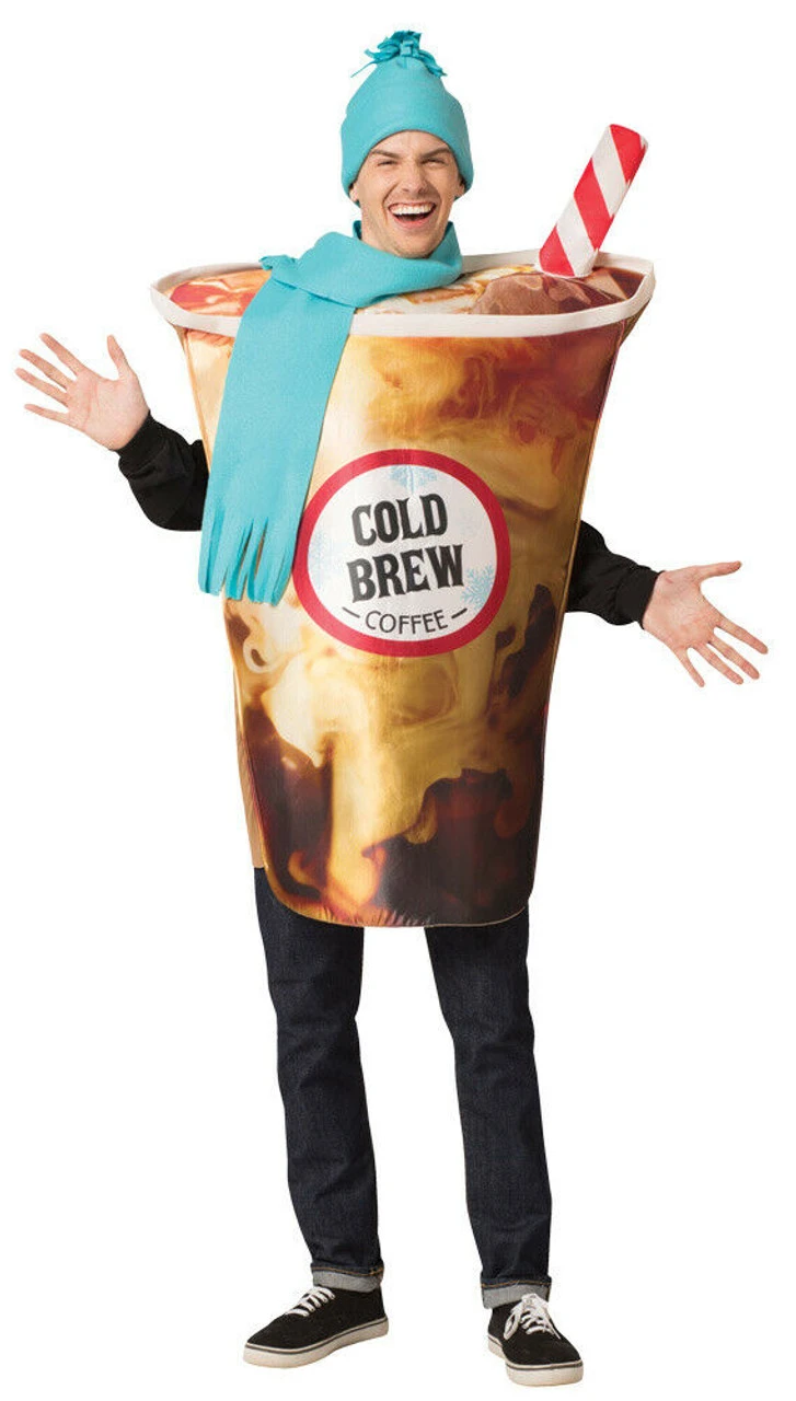 Rasta Imposta Cold Brew Iced Coffee Drink Adult Unisex Halloween Costume GC6581 4 Rasta Imposta Cold Brew Iced Coffee Drink Adult Unisex Halloween Costume GC6581 - Image 2