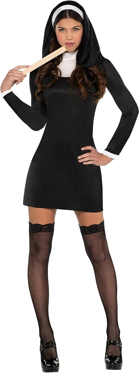 Amscan Blessed Nun Costume Halloween Sexy Hot Babe Naughty Dress Sin 840752 4 Amscan Blessed Nun Costume Halloween Sexy Hot Babe Naughty Dress Sin 840752 - Image 2