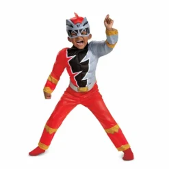 Disguise Power Rangers Red Dino Fury Toddler Muscle Halloween Costume 115919