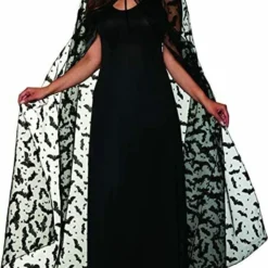 Underwraps Bat Embossed Sheer Cloak Magician Halloween Wtich Costume Cape 30390 -Halloween Magique Store c156e667 4501 574b a20f 172362eabeed 43289.1647537853