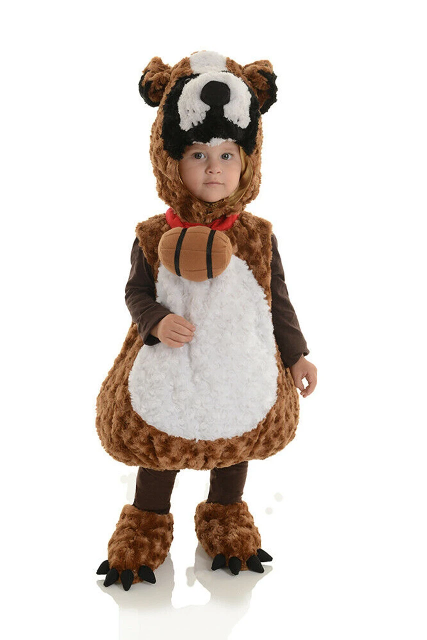 Underwraps St. Bernard Dog Belly Babies Plush Toddlers Halloween Costume 26217 4 Underwraps St. Bernard Dog Belly Babies Plush Toddlers Halloween Costume 26217 - Image 2