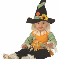 Rubies Opus Scarecrow Fall Hat Jumpsuit Infant Toddlers Halloween Costume 701105