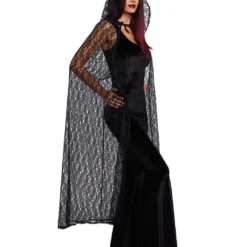 Dreamgirl Black Lace Hooded Gothic Cape Adult Womens Halloween Costume 11192 7 Dreamgirl Black Lace Hooded Gothic Cape Adult Womens Halloween Costume 11192 -Halloween Magique Store d4d9ef84 ae50 5929 b4a4 1d2dd5b0293a 45150.1536951477