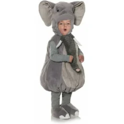 Underwraps Elephant Trunk Ears Tusks Nature Grey Toddler Halloween Costume 27655