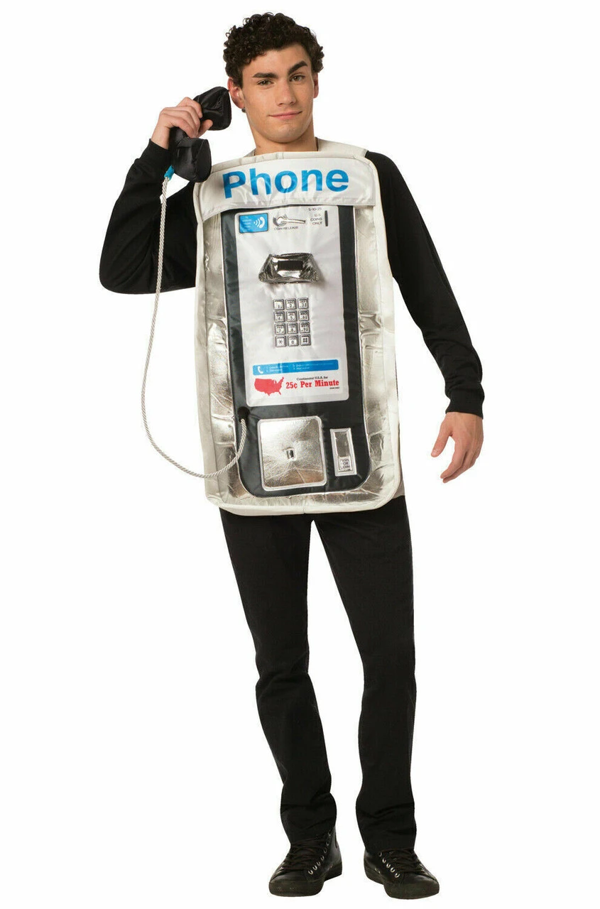 Rasta Imposta Pay Phone With Sound Funny Adult Unisex Halloween Costume GC1853 3 Rasta Imposta Pay Phone With Sound Funny Adult Unisex Halloween Costume GC1853