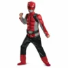 Disguise Power Rangers Beast Morpher Red Muscle Childs Halloween Costume 13434