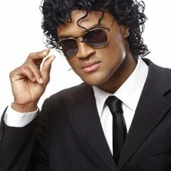 Costume Culture Wet Look Deluxe Black Wig Halloween Costume Accessory 24628