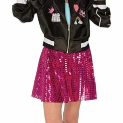 Rubies Jojo Siwa Jacket Sequin Skirt Hair Bow Childrens Halloween Costume 640554