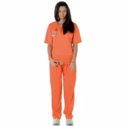 Karnival Orange Womens Correctional Facility Prisoner Halloween Costume 81018