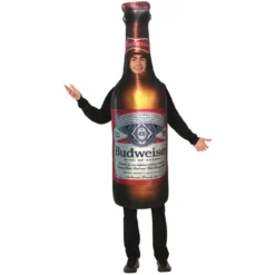 Rasta Imposta Budweiser Beer Bottle Tunic Adult Unisex Halloween Costume GC248