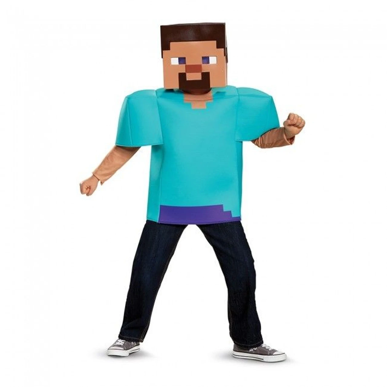 Disguise Mojang Minecraft Pixel Steve Classic Child Boys Halloween Costume 65639 5 Disguise Mojang Minecraft Pixel Steve Classic Child Boys Halloween Costume 65639 - Image 3