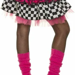 Underwraps I Love The 80s Retro Pink Layered Skirt Adult Halloween Costume 30190