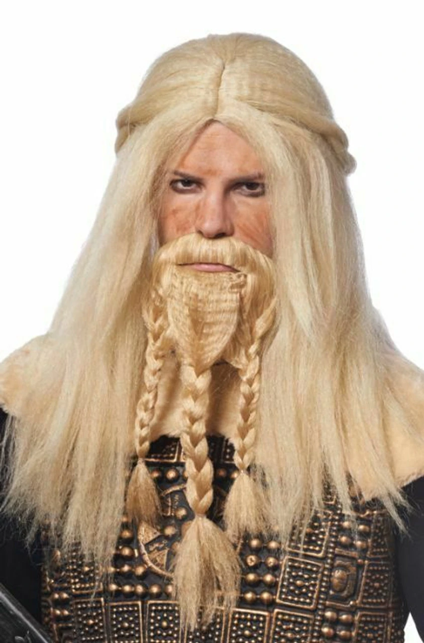 Costume Culture Viking Wig & Beard Blonde Halloween Costume Accessory 21083-11 5 Costume Culture Viking Wig & Beard Blonde Halloween Costume Accessory 21083-11 - Image 3