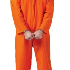 Fun World Got Busted Prisoner Inmate Jail Plus Size Mens Halloween Costume 1176
