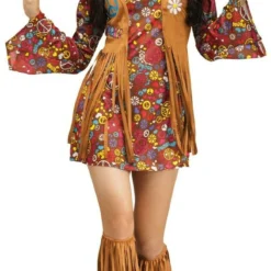 Fun World Peace & Love Hippie 1960's Groovy Woodstock Halloween Costume 123454