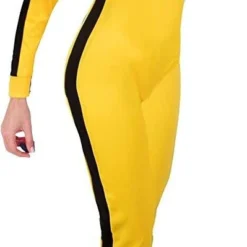 Underwraps Bruce Lee Enter Dragon Womens Yellow Jumpsuit Adult Halloween Costume