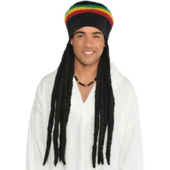 Amscan Buffalo Soldier Rastafarian Dreadlocks Wig Adult Halloween Costume 840811