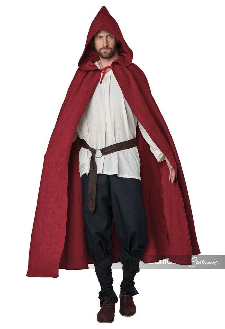 California Costumes Hooded Cloak Renaissance Adult Halloween Costume 5220-033 4 California Costumes Hooded Cloak Renaissance Adult Halloween Costume 5220-033 - Image 2