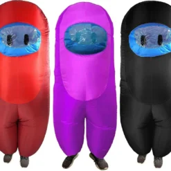 Studio Halloween Among Us SUS Crewmate Killer Inflatable Adult Costume 211AD
