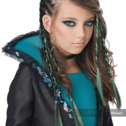 California Costumes Clip In Green Hair Braids Punk Halloween Accessory 7020-107 8 California Costumes Clip In Green Hair Braids Punk Halloween Accessory 7020-107 -Halloween Magique Store fb273c08 00be 5122 abff f79f55be240c 37449.1605540349