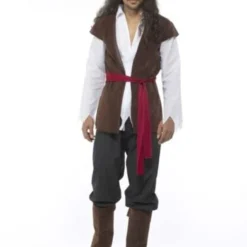Karnival Pirate Buccaneer Seven Seas Deck Hand Mens Halloween Costume 82042