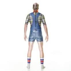 Morphsuits Hillbilly Faux Real Spandex Bodysuit Skin Photo Realistic Adult Mens Halloween Costume 78-0311