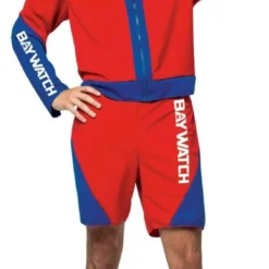Rasta Imposta Baywatch Male Lifeguard Swim Suit Adult Halloween Costume GC3907